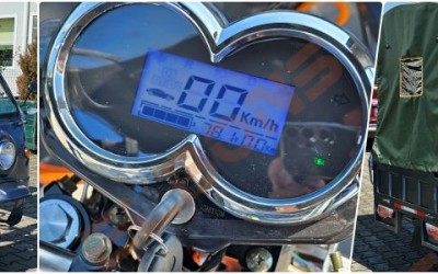 Nou! Triciclu electric pentru marfă cu benă și cabină ELBONS JL150