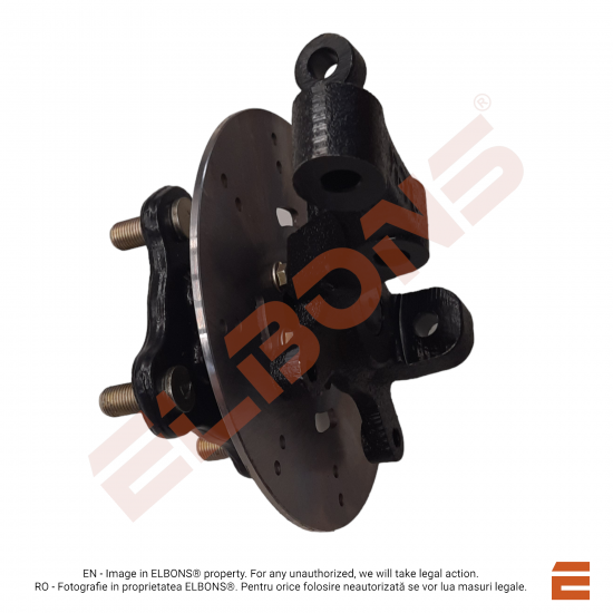 Ansamblu fuzeta cu disc frana dreapta pentru vehicul electric ELBONS 4Zenn