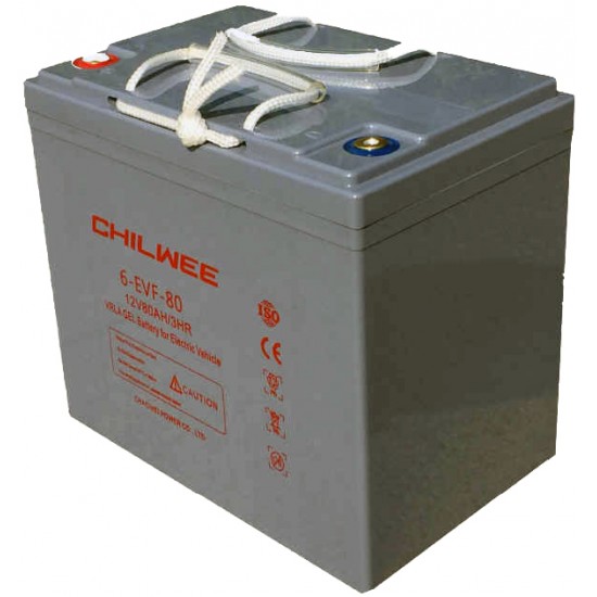 Baterie semitractiune Deep Cycle 12V 80 Ah 6-EVF-80 GEL