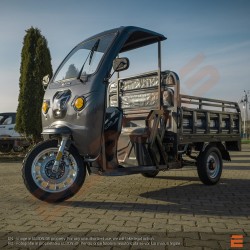 Triciclu electric cu benă și cabină - KUBA GL18000 MAX, fără permis Triciclu electric cu benă și cabină - KUBA GL18000 MAX, fără permis