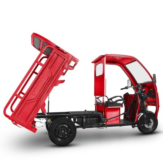 Triciclu electric cu benă și semicabină VOLTA VT5 - fără permis