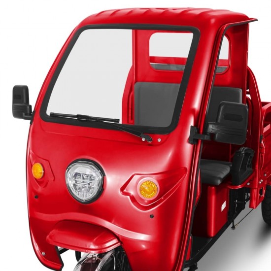 Triciclu electric cu benă și semicabină VOLTA VT5 - fără permis